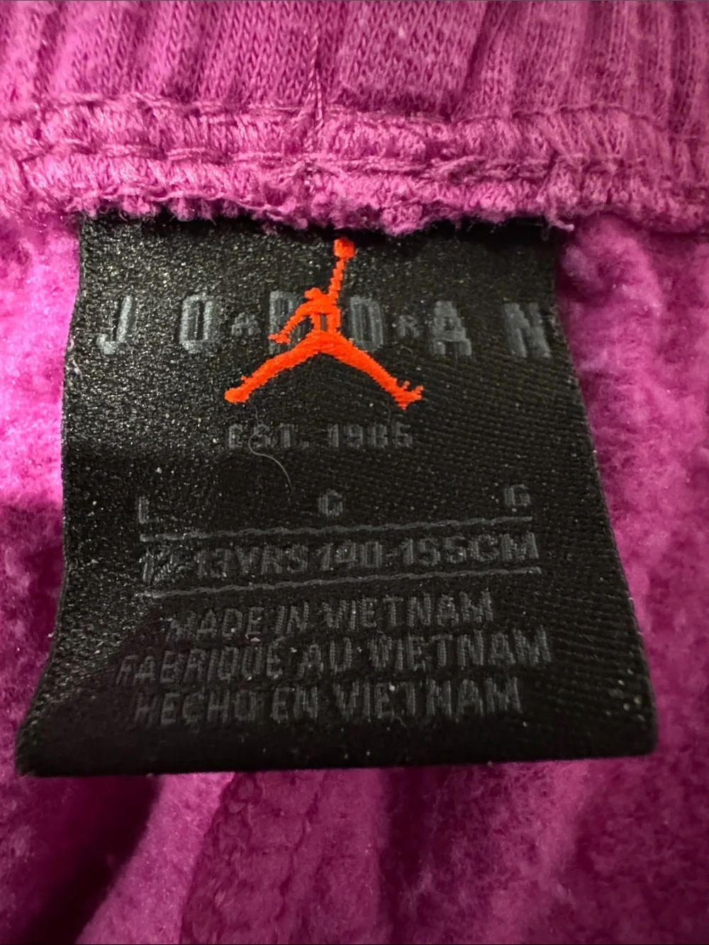 Jordan Magenta Jumpman Sweatpants (Kids)
